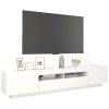 Apache TV Cabinet with LED Lights 200x35x40 cm – White