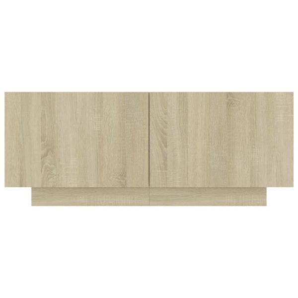Viera Bedside Cabinet 100x35x40 cm Engineered Wood – Sonoma oak