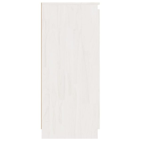 Doraville Side Cabinets 3 pcs Solid Pinewood – White