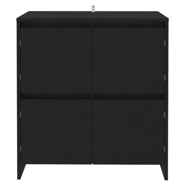 Sideboards 2 pcs 70x41x75 cm Engineered Wood – Black