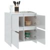 Sideboards 2 pcs 70x41x75 cm Engineered Wood – High Gloss White