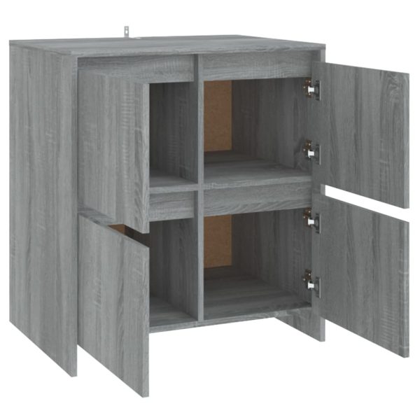 Sideboards 2 pcs 70x41x75 cm Engineered Wood – Grey Sonoma
