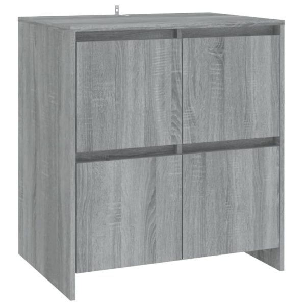 Sideboards 2 pcs 70x41x75 cm Engineered Wood – Grey Sonoma