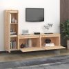 Jerome TV Cabinets 3 pcs Solid Wood Pine – Brown