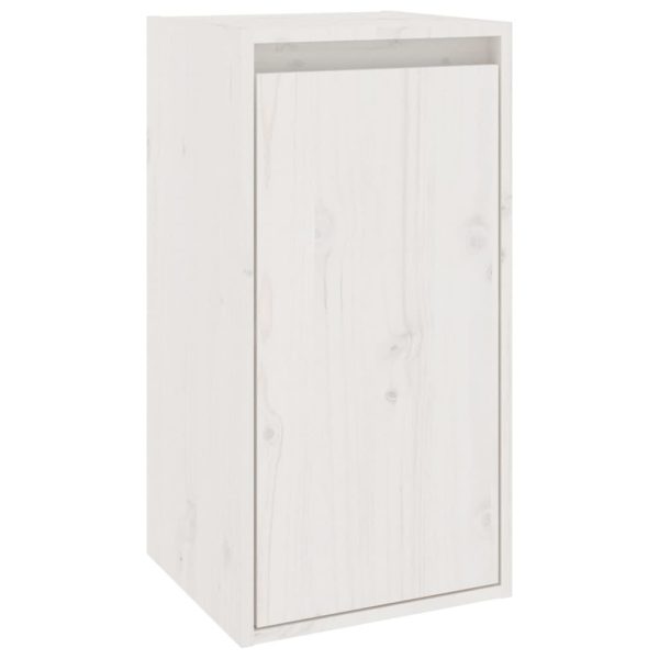 Greta TV Cabinets 4 pcs Solid Wood Pine – White