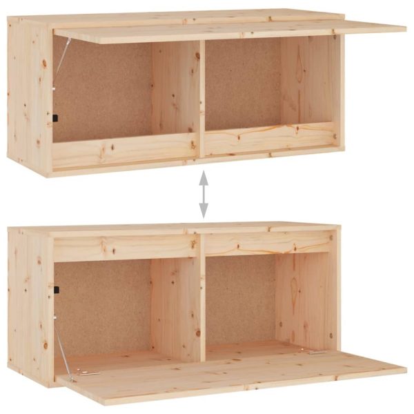 Sedgley TV Cabinets 5 pcs Solid Wood Pine – Brown