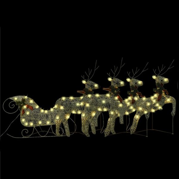 Reindeer & Sleigh Christmas Decoration 100 LEDs Outdoor