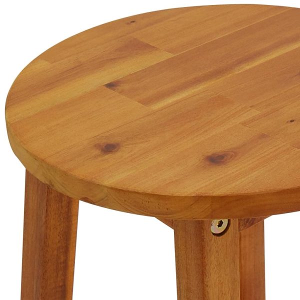 Bar Chairs Solid Acacia Wood – 6