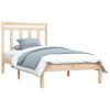 Honiton Bed Frame Solid Wood – SINGLE, Brown