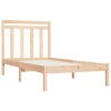 Honiton Bed Frame Solid Wood – SINGLE, Brown