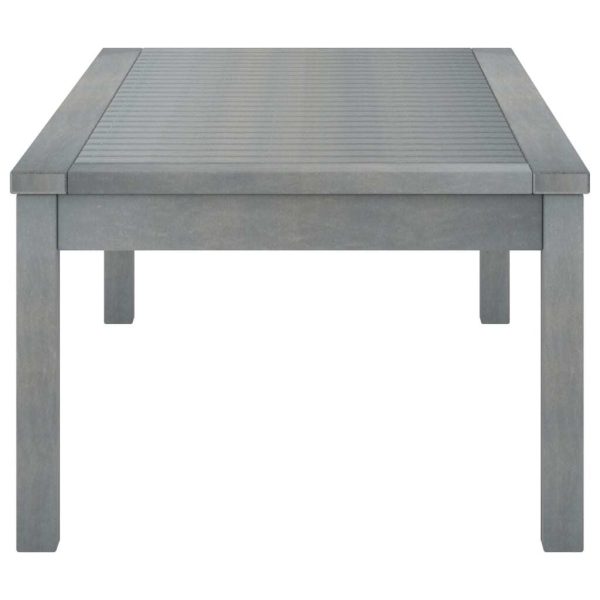 Coffee Table 100x50x33 cm Grey Solid Acacia Wood