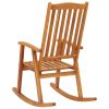 Rocking Chair Solid Acacia Wood – Brown