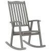 Rocking Chair Solid Acacia Wood – Grey
