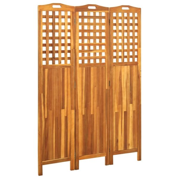 Shipley Room Divider Solid Acacia Wood – 121x2x170 cm