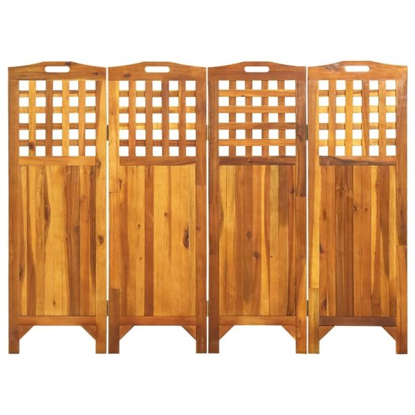 Shipley Room Divider Solid Acacia Wood – 161x2x120 cm