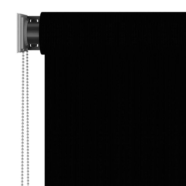 Outdoor Roller Blind 140×230 cm Black