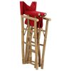 Folding Director’s Chair 2 pcs Bamboo and Canvas – Red