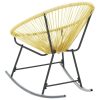Outdoor Rocking Chair Poly Rattan – Beige