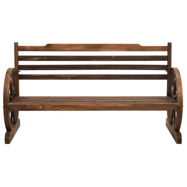 Garden Bench Solid Firwood – 142 cm