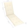 Deck Chair Cushion Cream (75+105)x50x3 cm