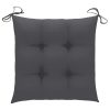 Chair Cushions 4 pcs Anthracite 40x40x7 cm Fabric