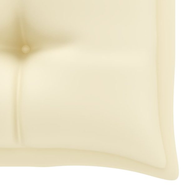 Garden Bench Cushion Cream White 100x50x7 cm Fabric