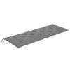 Garden Bench Cushion Grey 150x50x7 cm Fabric