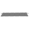 Garden Bench Cushion Grey 150x50x7 cm Fabric