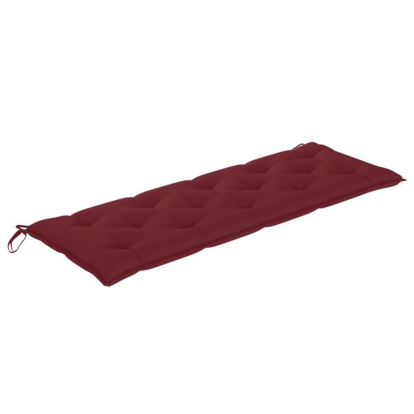 Garden Bench Cushion Wine Red 150x50x7 cm Fabric