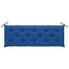 Garden Bench Cushion Blue 150x50x7 cm Fabric
