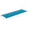 Garden Bench Cushion Light Blue 180x50x7 cm Fabric