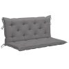 Cushion for Swing Chair Grey 120 cm Fabric