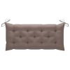 Cushion for Swing Chair Taupe 120 cm Fabric