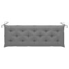 Cushion for Swing Chair Grey 150 cm Fabric