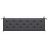 Cushion for Swing Chair Anthracite 180 cm Fabric