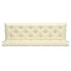 Cushion for Swing Chair Cream White 180 cm Fabric