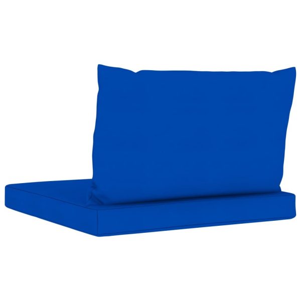 Pallet Sofa Cushions 2 pcs Blue Fabric