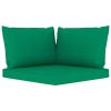 Pallet Sofa Cushions 3 pcs Green Fabric