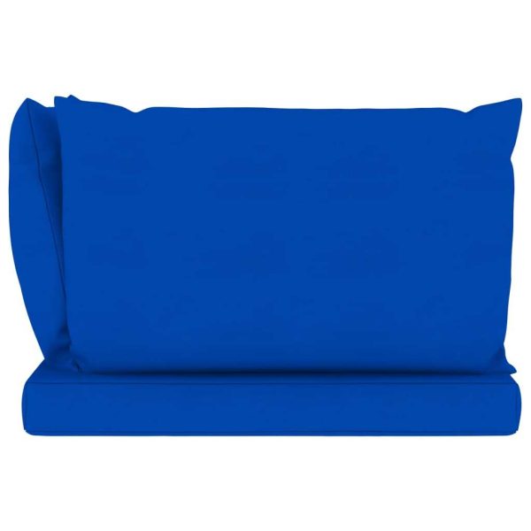 Pallet Sofa Cushions 3 pcs Blue Fabric