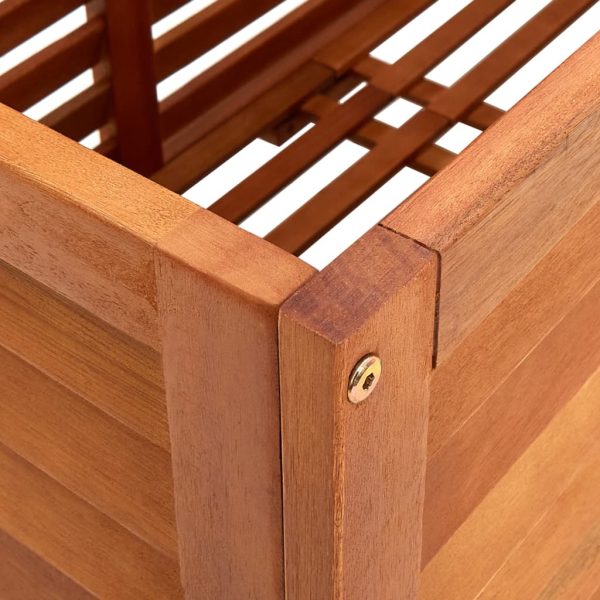 Garden Storage Box 150x50x55 cm Solid Eucalyptus Wood