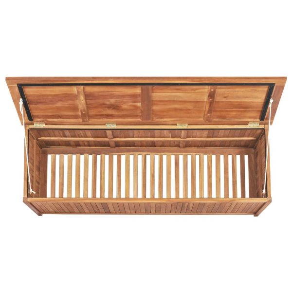 Garden Storage Box 150x50x58 cm Solid Teak Wood