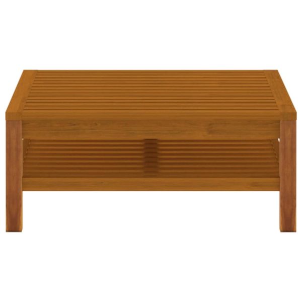 Coffee Table 65x65x35 cm Solid Acacia Wood
