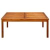 Garden Coffee Table Solid Acacia Wood – 110x110x45 cm