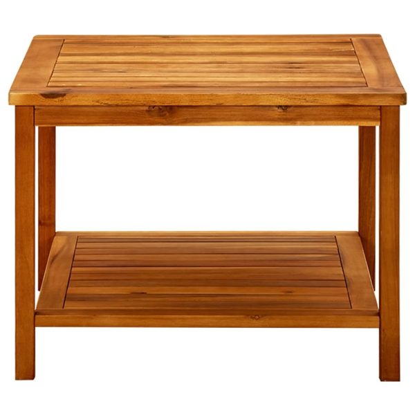 Side Table Solid Acacia Wood – 60x60x45 cm