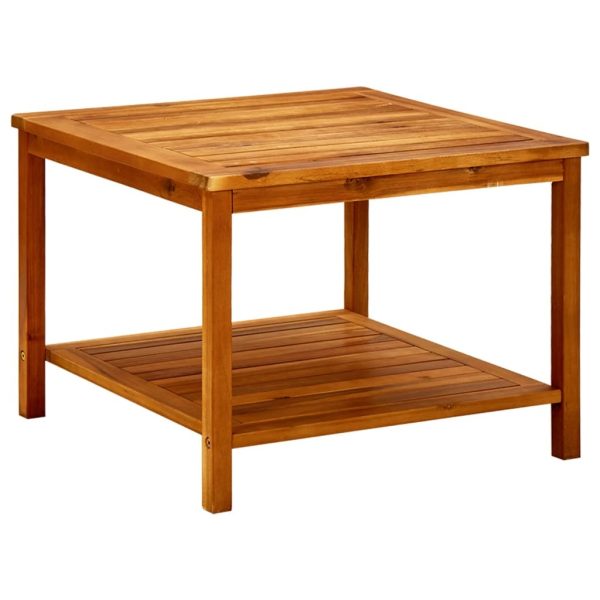 Side Table Solid Acacia Wood – 60x60x45 cm