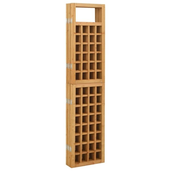 Rossington Room Divider/Trellis Solid Fir Wood – 242.5×180 cm, Brown