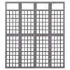 Rossington Room Divider/Trellis Solid Fir Wood – 161×180 cm, Grey
