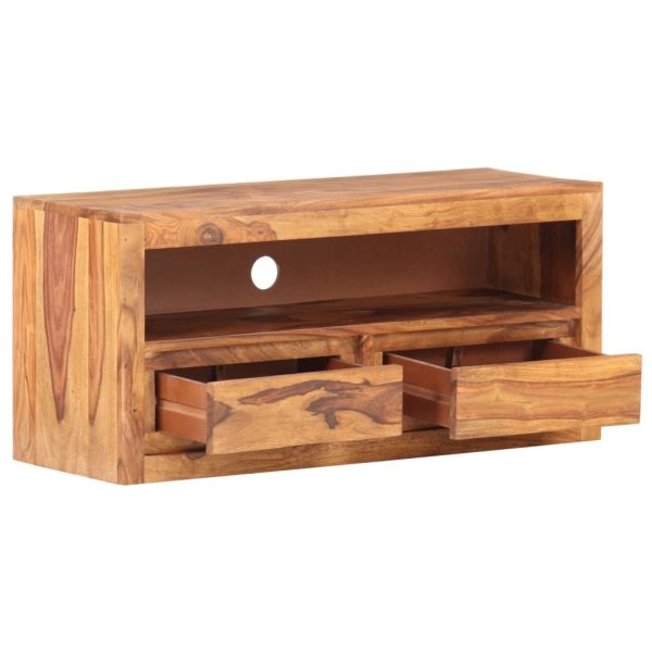 Epsom TV Cabinet 88x30x40 cm – Solid Sheesham Wood, 1