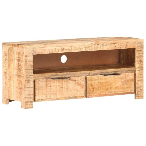 Fond TV Cabinet – 90x30x40 cm, Rough Mango Wood