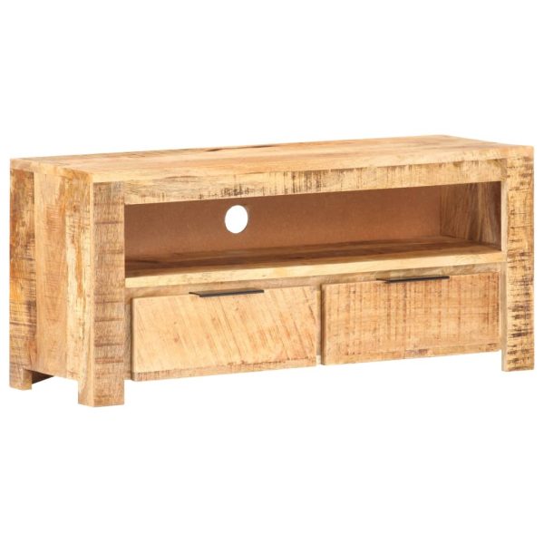 Fond TV Cabinet – 90x30x40 cm, Rough Mango Wood